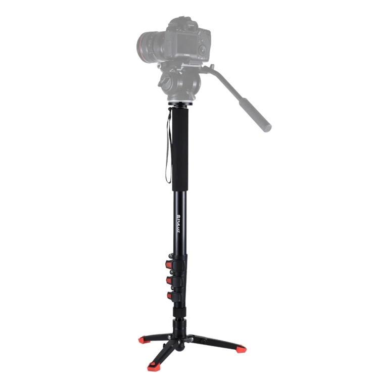 

Dropshipping Camera Monopod Four-Section Telescoping Aluminum-magnesium Alloy Self-Standing Monopod with Support Base Bracket