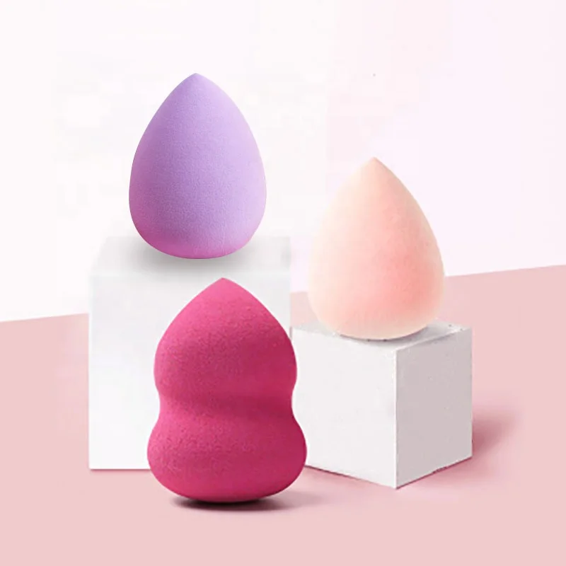 

Free Sample Non Latex Two Color Water Drop Puff New Style Makeup Sponge Beauty Makeup Eggs for Cosmetic Puff, Multiple colors