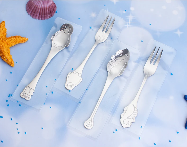 Wholesale Small Gold Forks Tiny Mini Silver Decorative Coffe Tea Coffee Dog Unique Fruit Fork