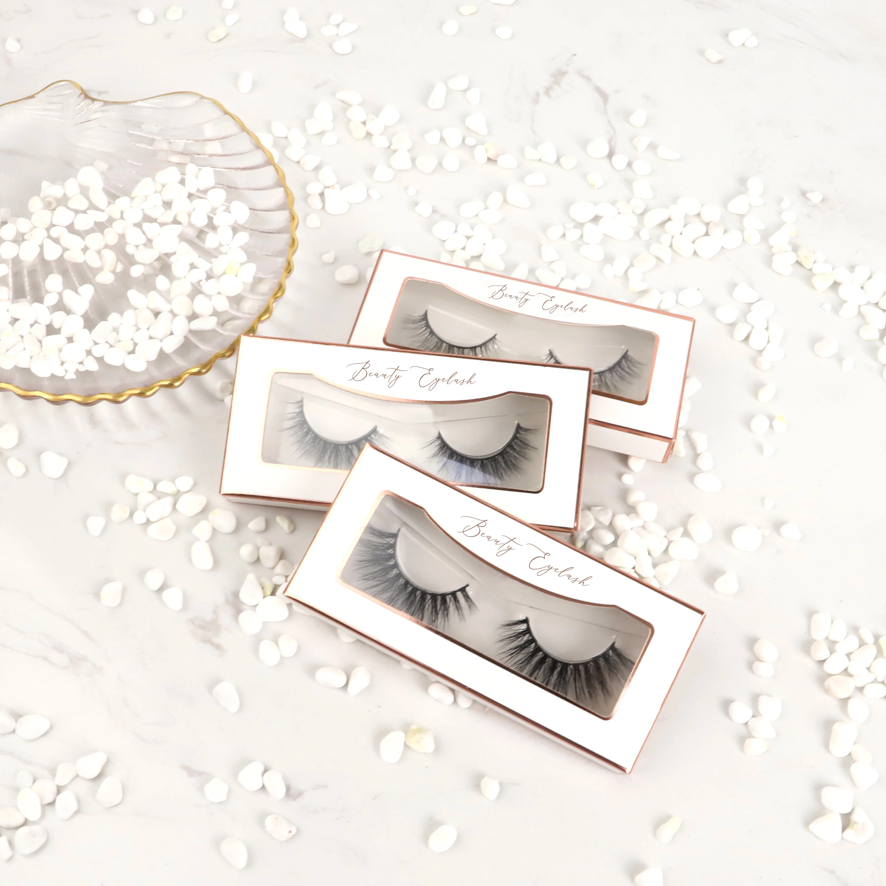 

2021 factory price hot selling double color harmless colorful faux mink lashes, Black blue red green purple