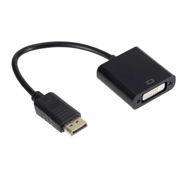 

DisplayPort to DVI Adapter Converter DP to DVI male to female Converter with chip 1080p DP cable adapter, Black