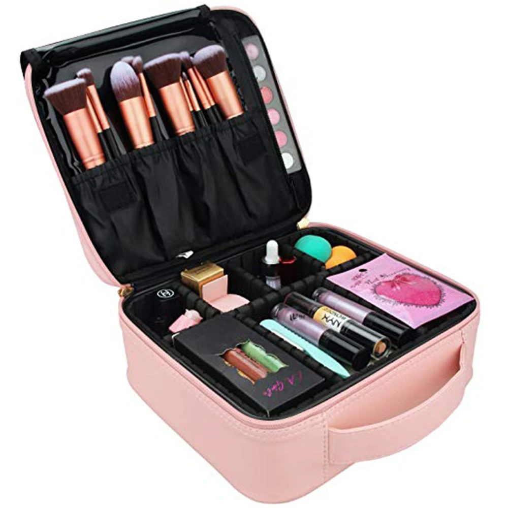 

Large capacity Multi Functional Professional Makeup case 3 layer Make Up Artist Box Organizer Cosmetic bag