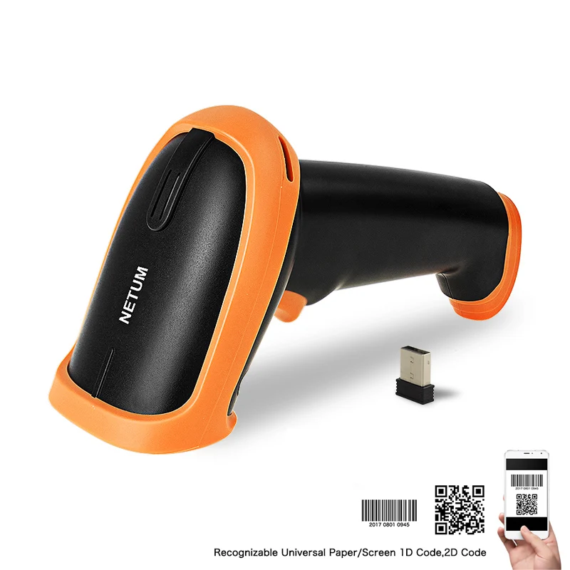 

Handheld USB 2D Barcode Scanner Wired Automatic QR Code Scanner PDF417 Data Matrix Bar Code Reader for Mobile Payment