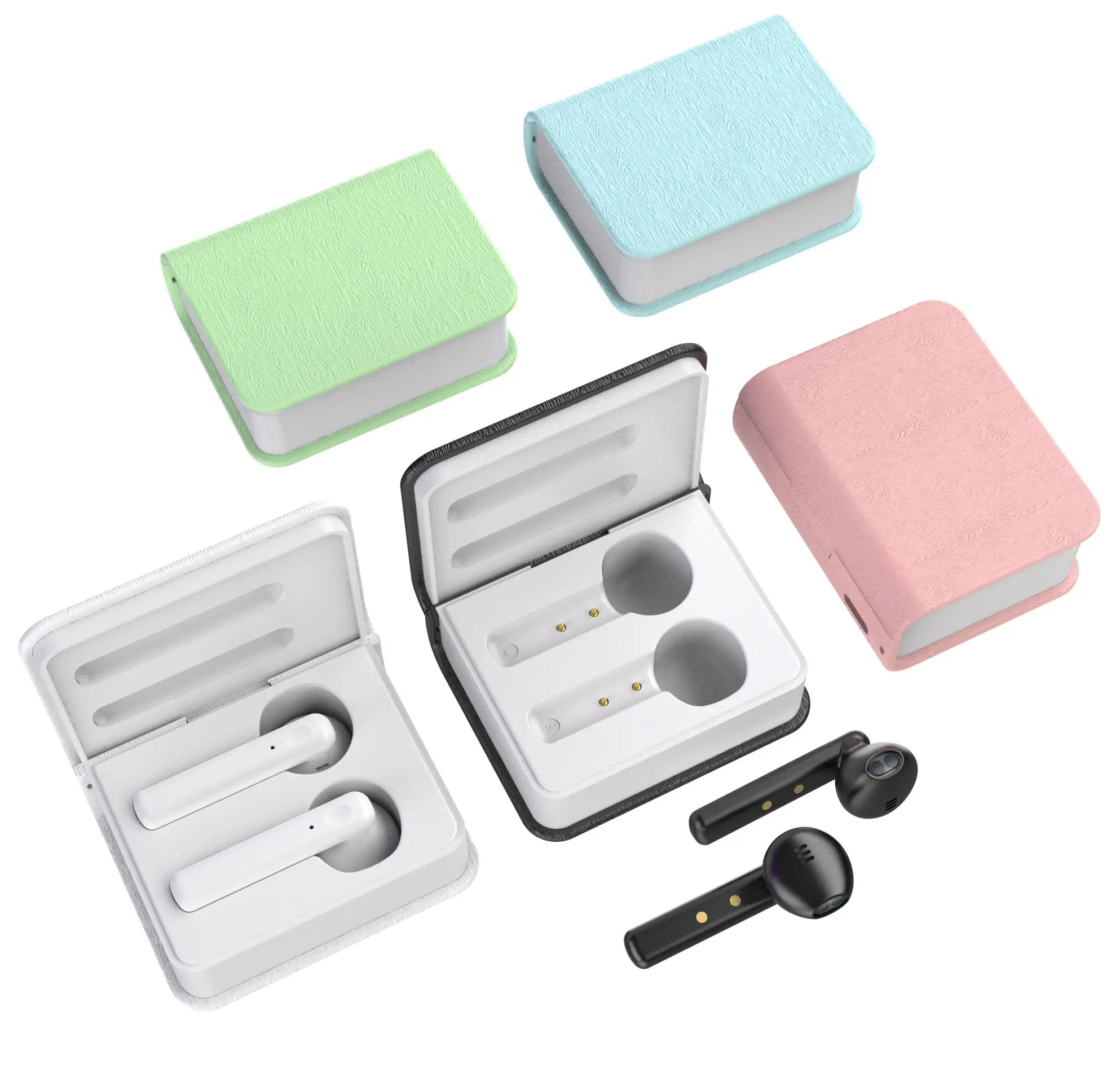 

Mini Tws Wireless Bt Headset Stereo Earbud Headphones, Suitable For All Mobile Phones, White, black, blue, green, pink