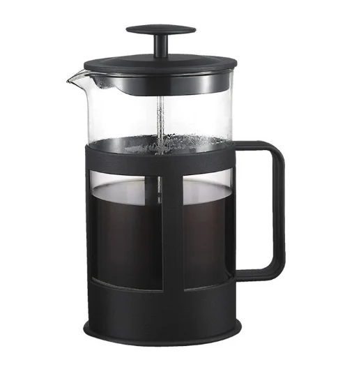

Factory wholesale with handle double wall glass Large Capacity stainless steel coffee maker french press