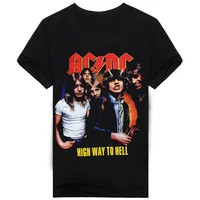 

Men's t-shirt European and American style print rock band