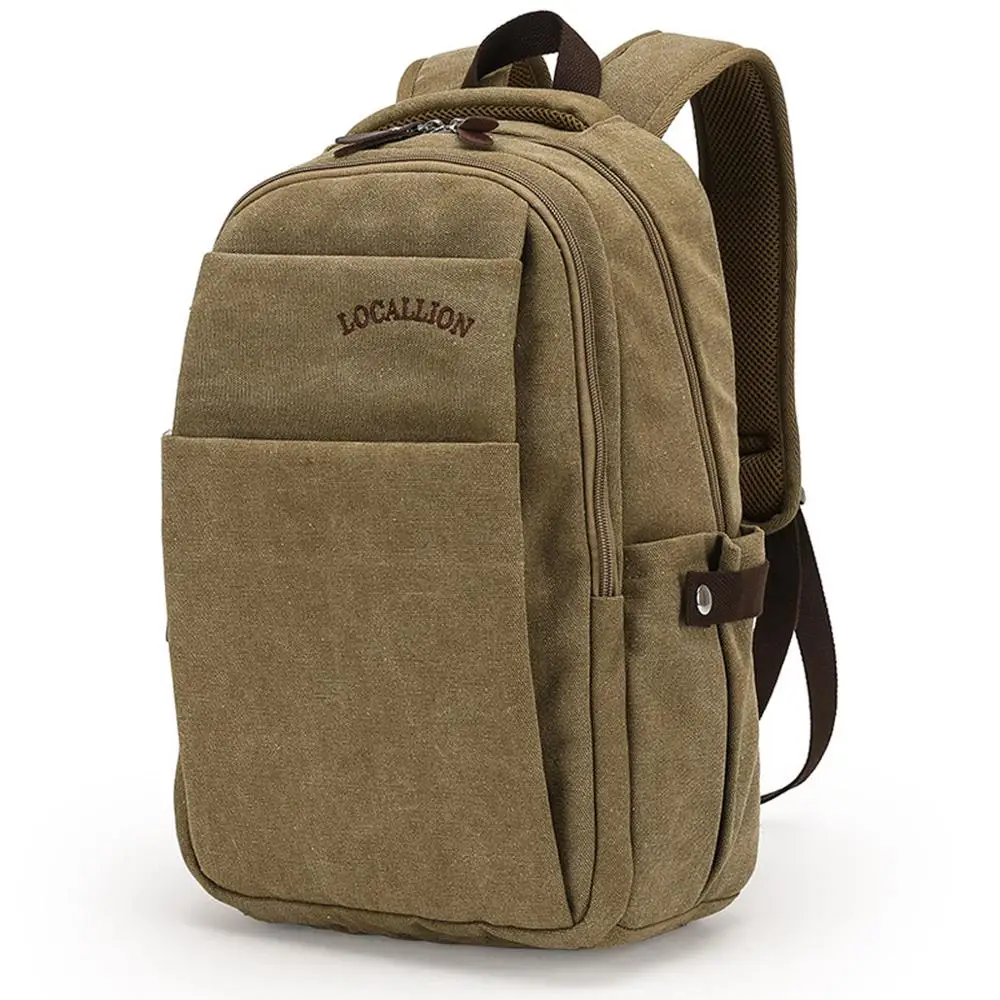 

2021 Canvas Classic shockproof backpacks can put 12'' tablet computer wholesales Laptop backpacks P1340