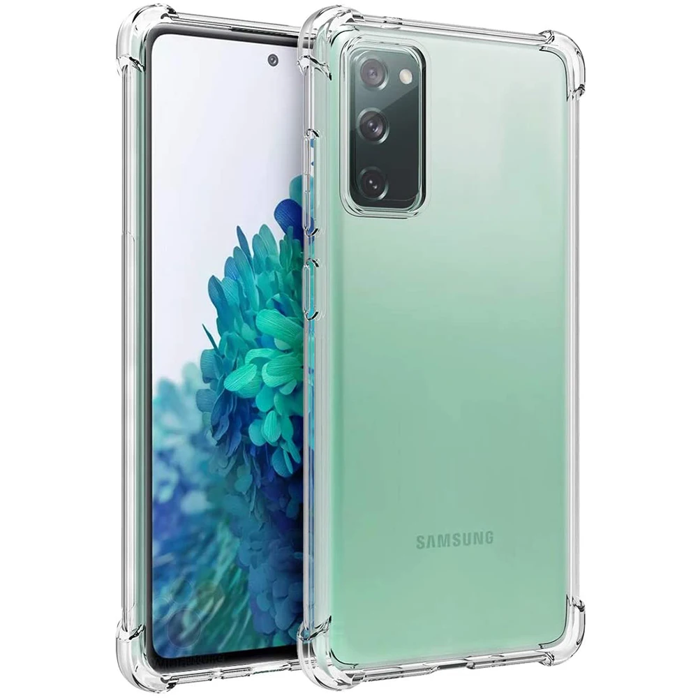 

For Samsung S20 FE Clear Case, HOCAYU Crystal Mobile Phone Case For Samsung Galaxy S20 FE Note 20 Ultra Cover Shockproof Fundas