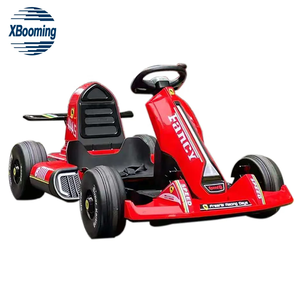 

2021 Serviceable battery operated outdoor kid toy children adult karting electric sports car racing go kart, Red