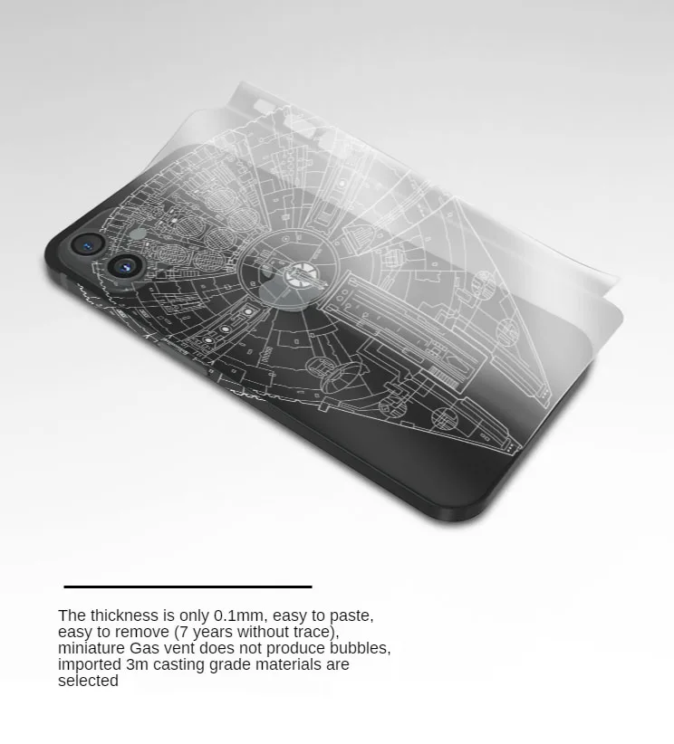 

HCTC New trend 3M OEM Customization Design 12 pro max Waterproof Sticker for iphone