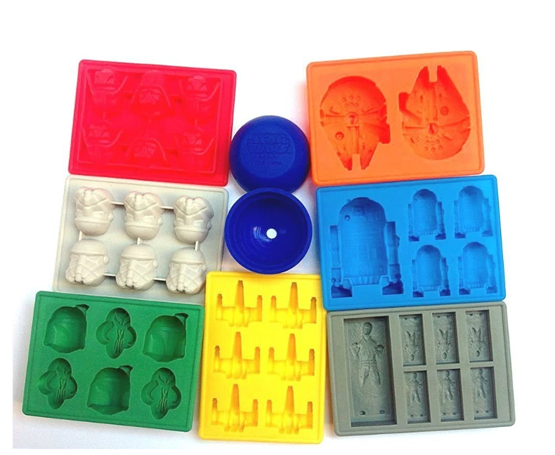 

2020 Hot Selling Star Death War Chocolate Molds For Custom Silicone Ice Cube Or Candy Trays