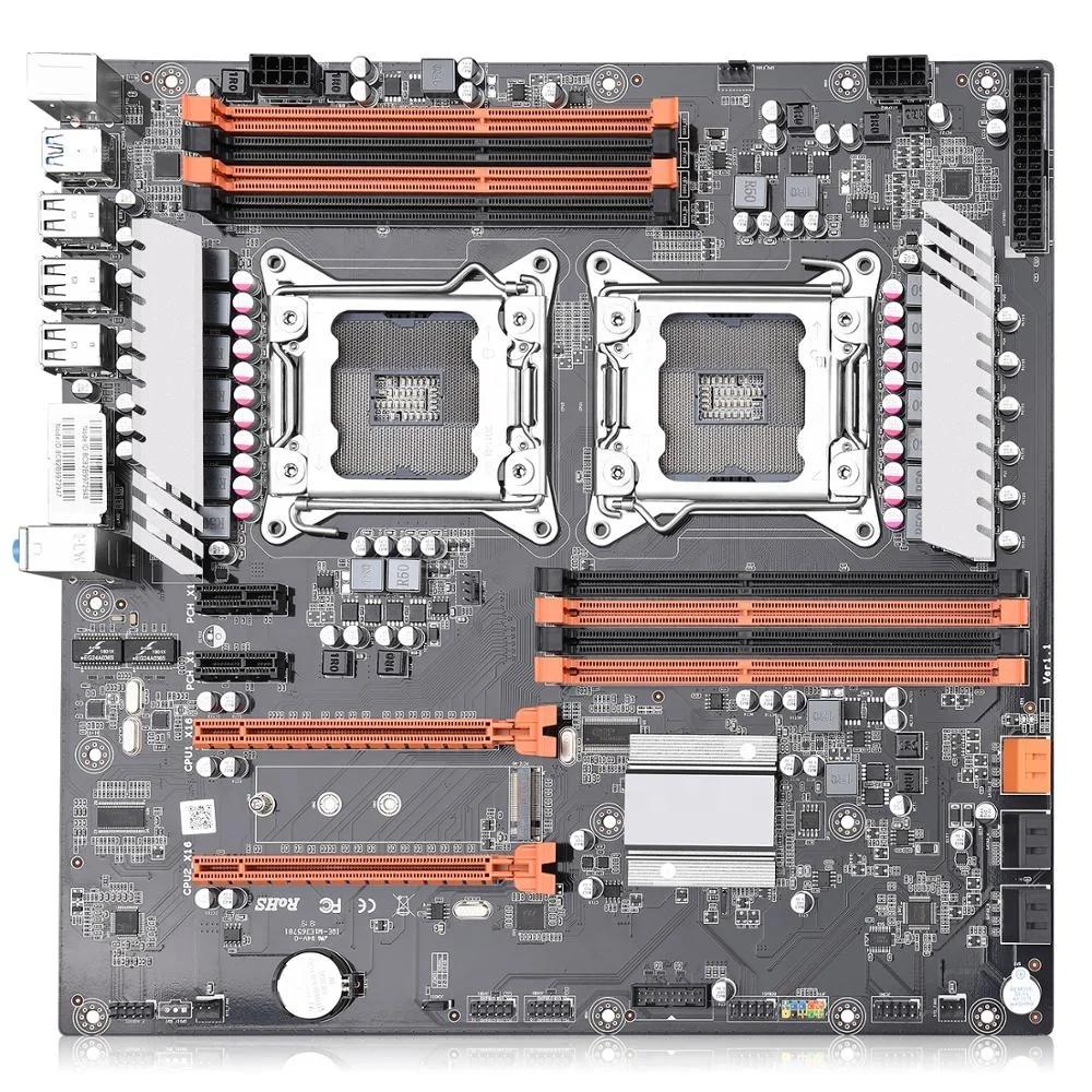 SZMZ X79-Dual superior server workstation mainboard Intel C600 series motherboard with 2 LGA2011 quad channels DDR3 256GB