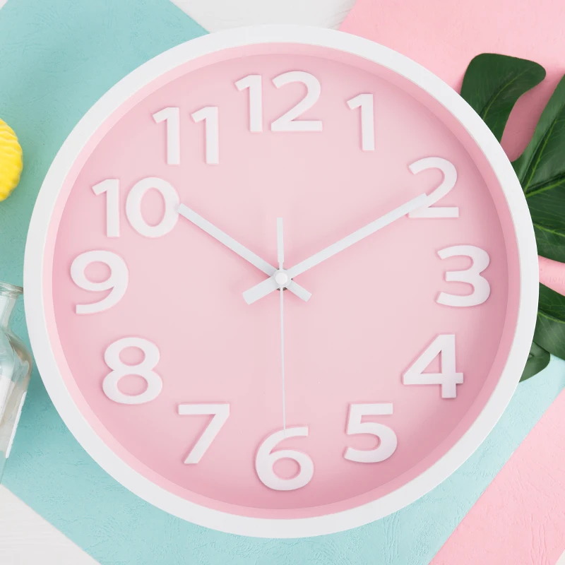 

Modern style home decoration 3D silent wall clocks, Customized color