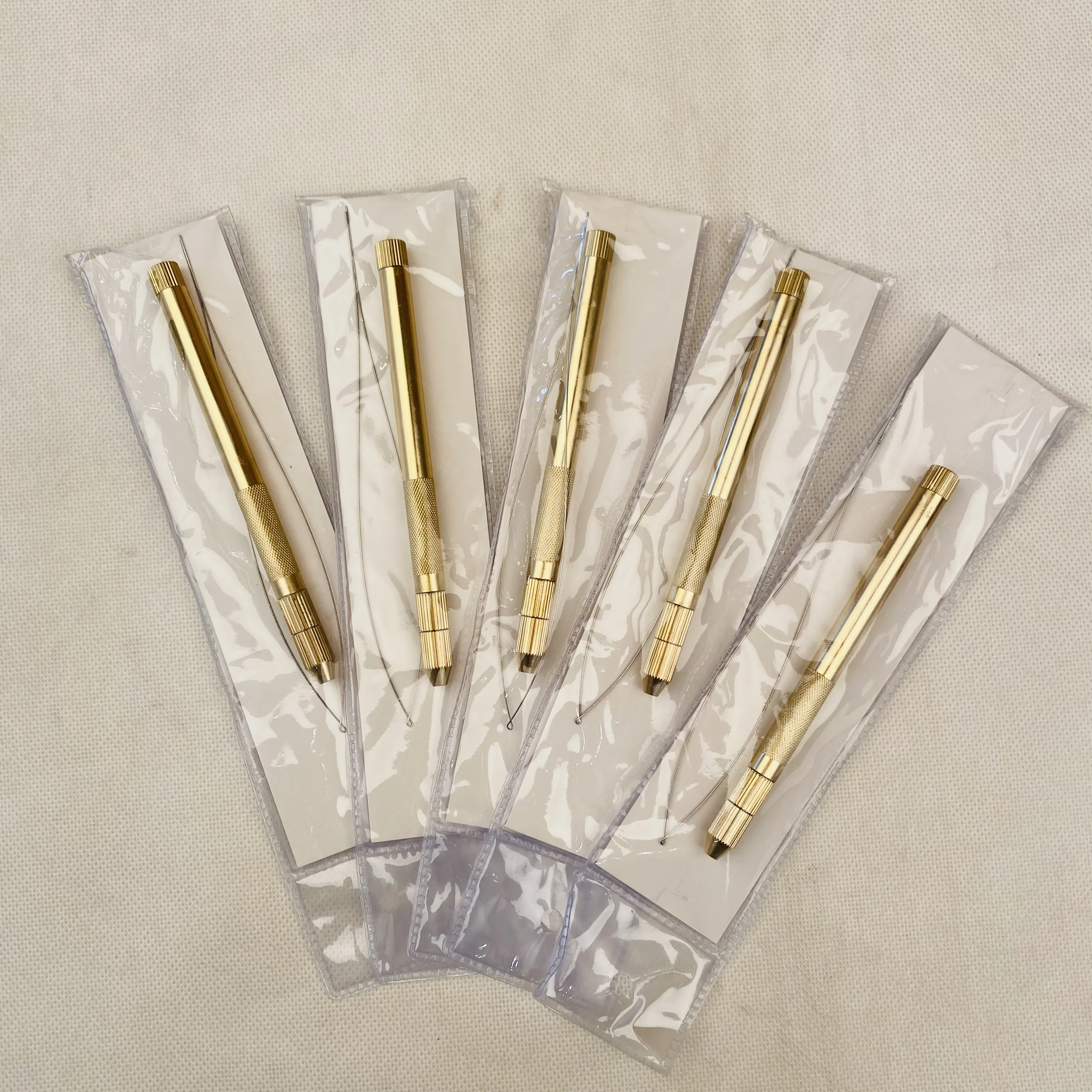 

wholesale New price hot sales short metal handle hair extension loop needle