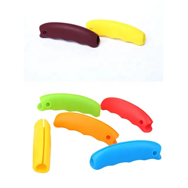 

Hot Selling Easy Carrying Shopping Rubber Bag Handle For Shopping Bags Collection, Yellow blue pink or customized