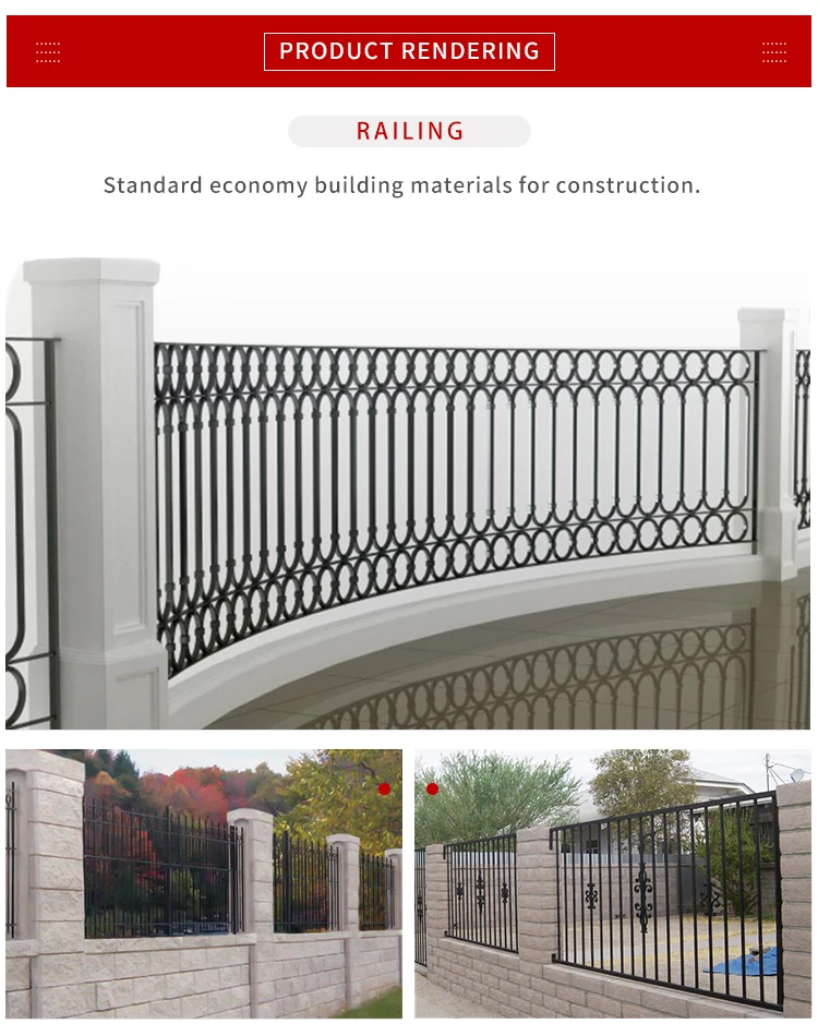 Dimensions Customize Construction Material Railing Boundary Wall