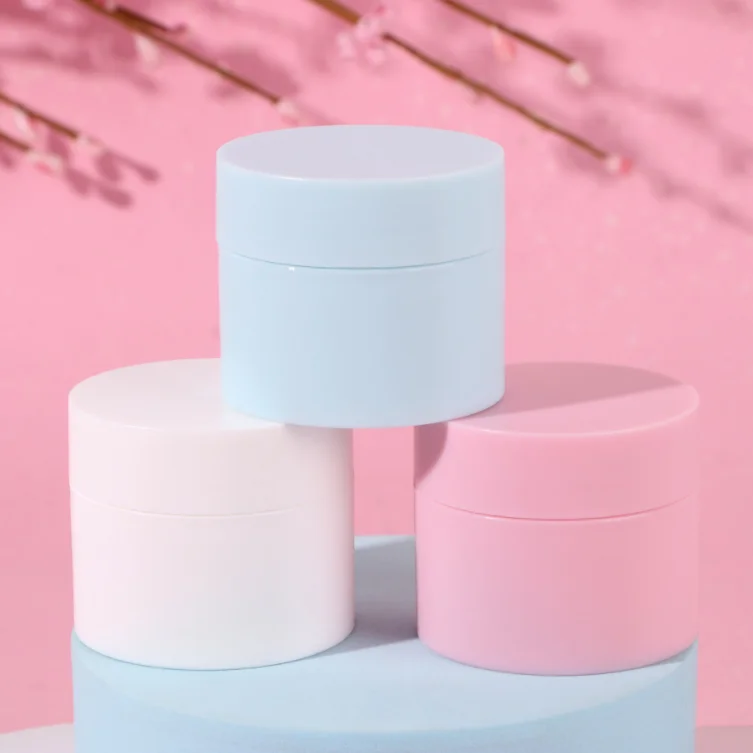 

5g /15g/20g/30g/50g Macaron Color Empty Container Travel Kit Plastic PP Facial Cream Jar Cosmetic Refillable Bottle
