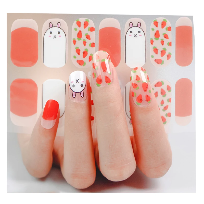 

2020 New Nail Stickers Cute Cartoon Nail Art Sticker For Girls Designer Decals
