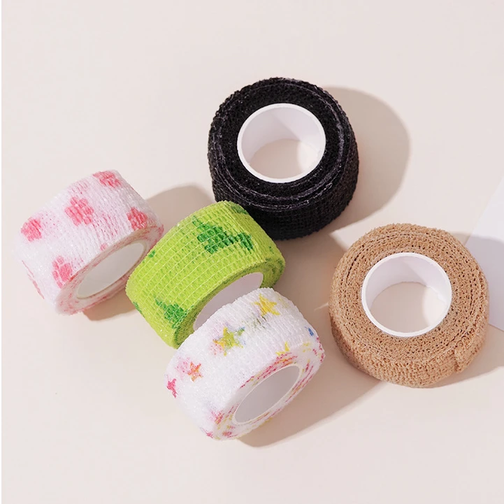 

Manicure Tool Stretch Anti Rubbing Non Woven Finger Protection Bandage Breathable Self Adhesive Elastic Bandage Wrap