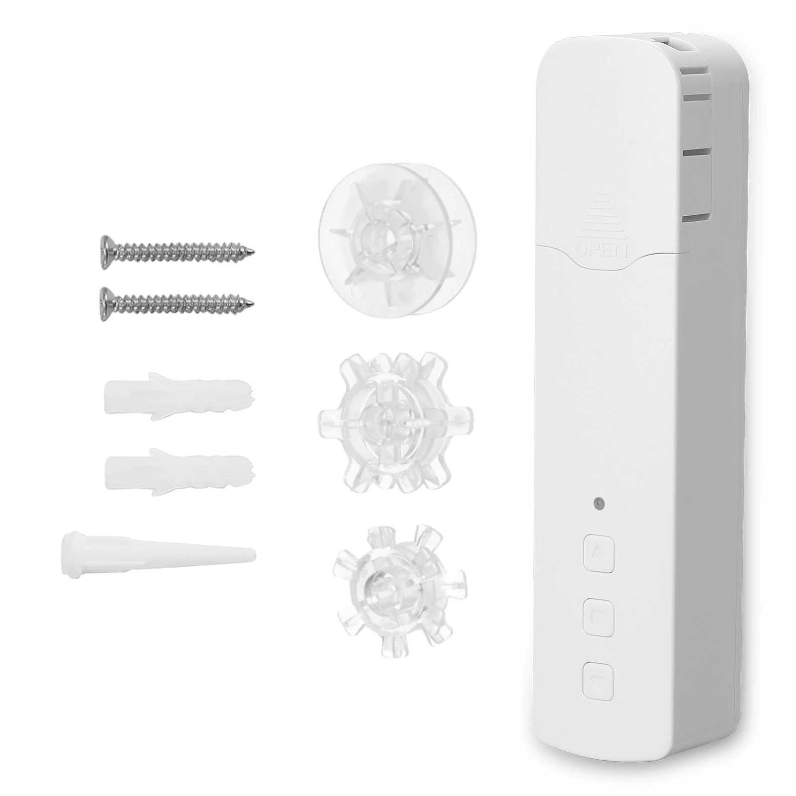 

Graffiti smart WiFi ZigBee lithium battery version electric bead roller shutter motor, Matt white