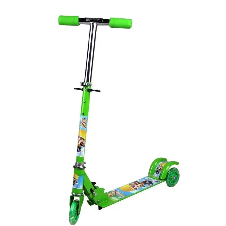 

Children's Cheap Three-wheels Scooter with lights foldable adjustable Child Scooter