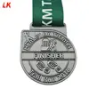 custom made metal engrave soft enamel 3D 10km running sports finisher medal