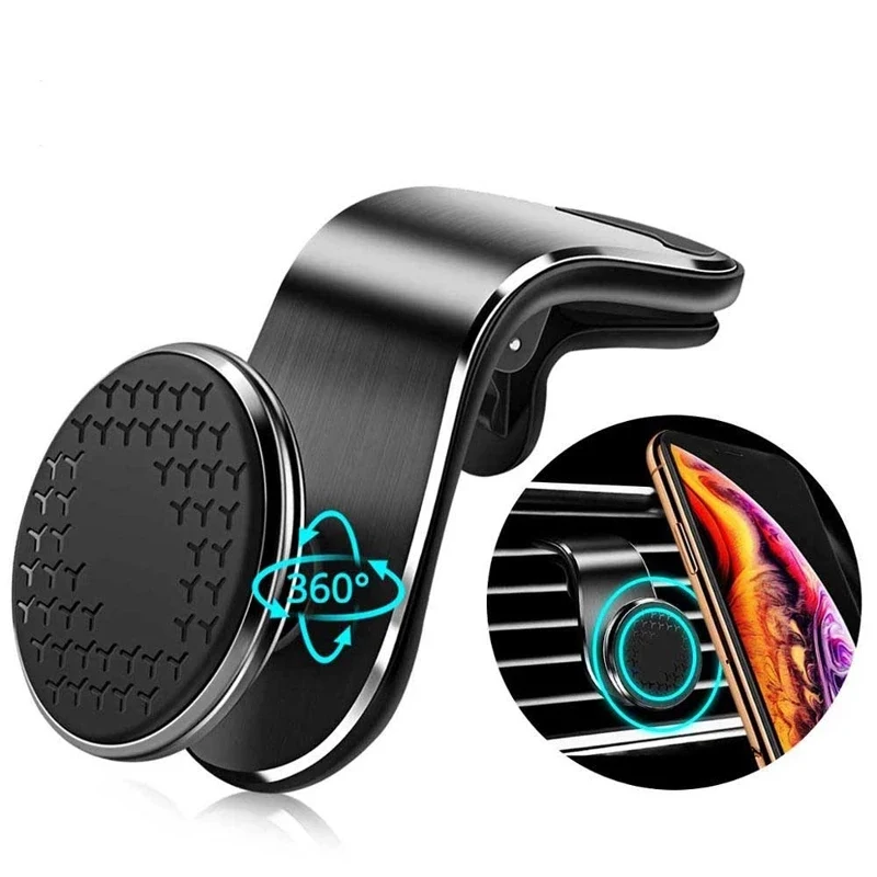 

Magnetic Car Phone Holder Universal 360 Degree Rotation Magnet Stand Phone Holder For Car Air Vent Clips Accessory