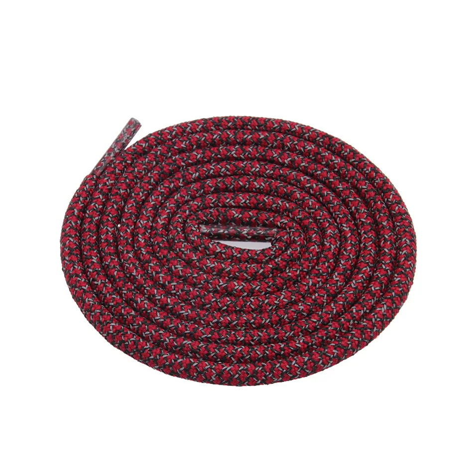 

Weiou New Arrival New style New Reflective shoelaces Round Reflective 3M Laces for boots and sport shoes, 3m +polyester color