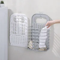 

Hanging Folding Laundry Basket Plastic Washing Clothes Basket