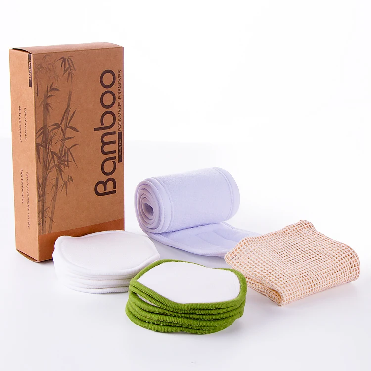 

100% Cotton Black Eye Reusable Makeup Remover Wipes