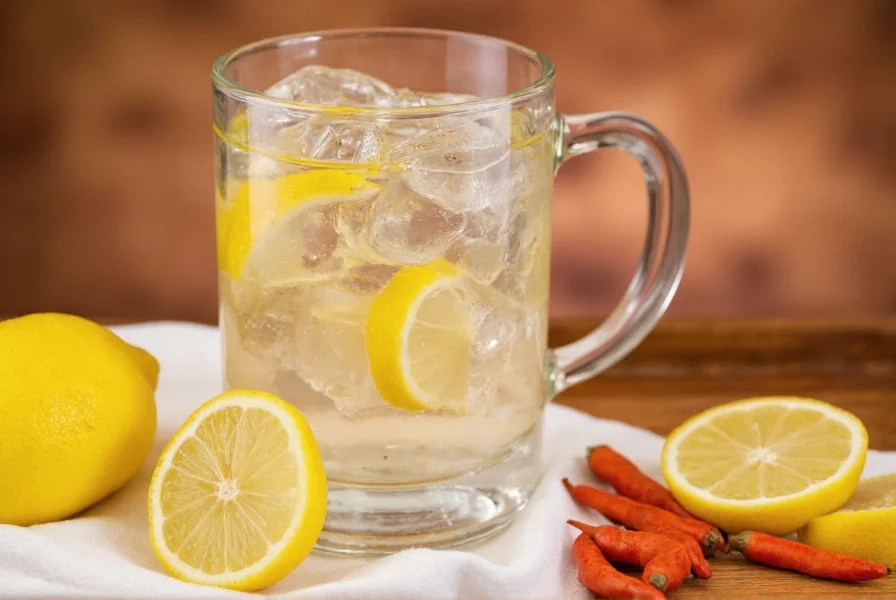 cayenne pepper lemon and water