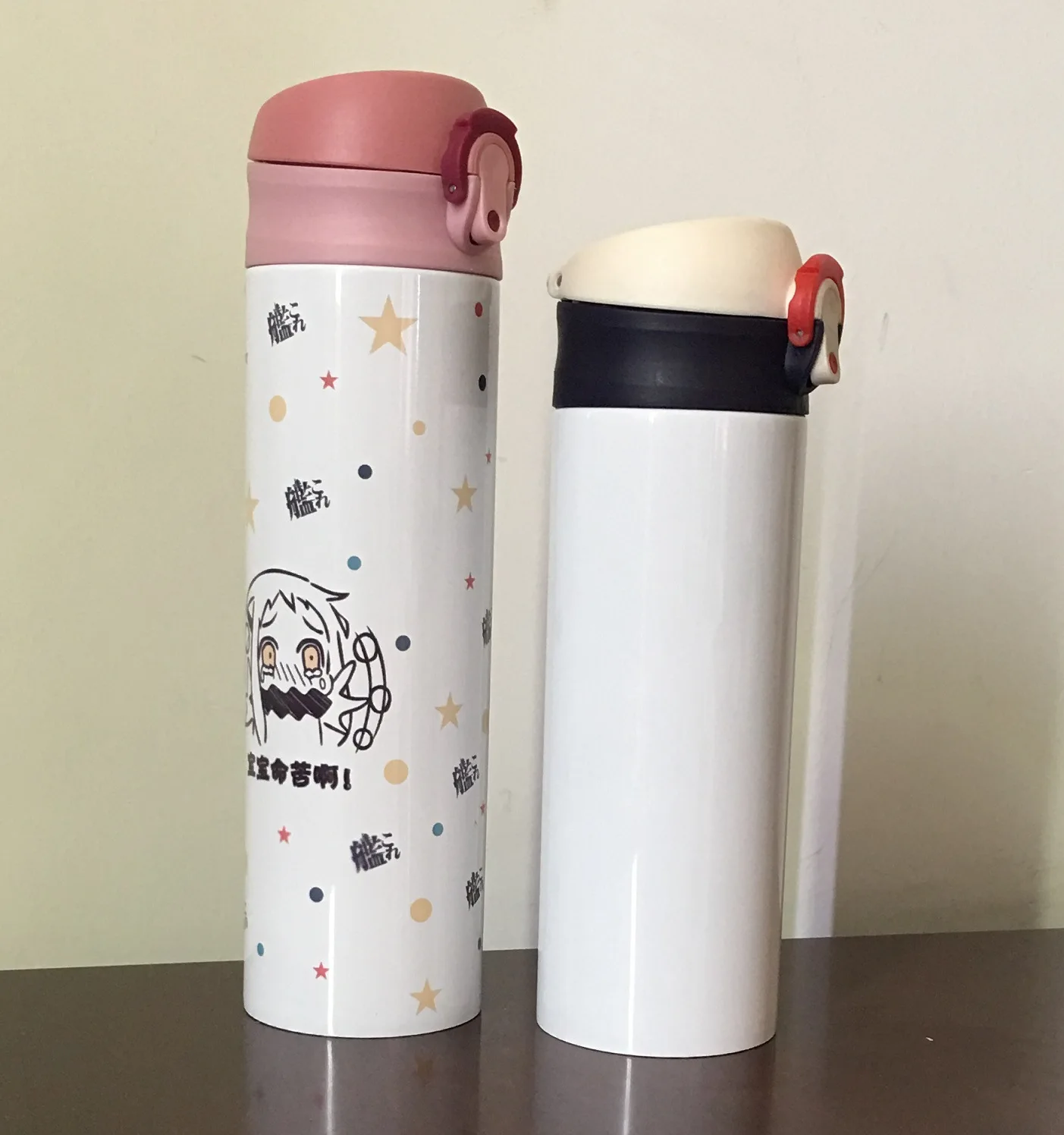 

A3634 Custom Photo Gift Mugs With Strainer Sports Vacuum Cup Drink Water Bottle Straight Sublimation Bounce Lid Cup, Customized color