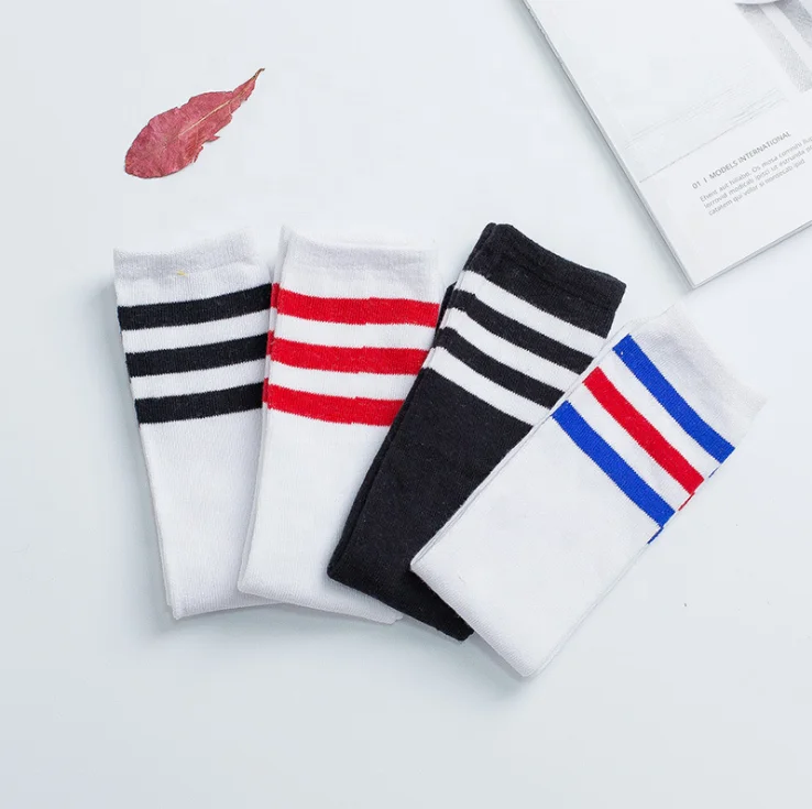 

classical Three bar children's football socks sweat absorption dance sock students athletic sock, Solid