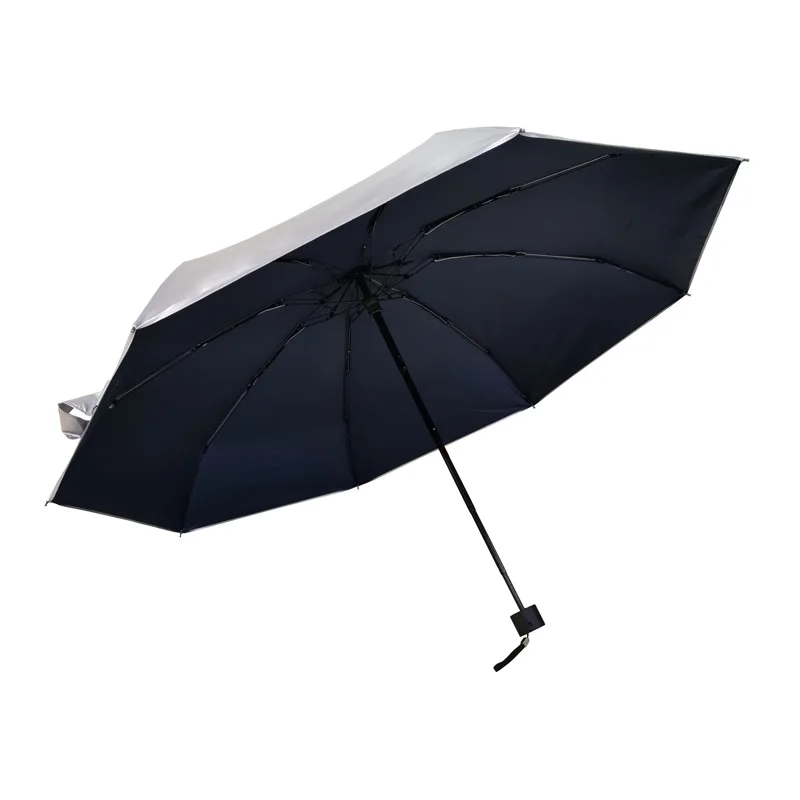 

Mini Fold Umbrella UPF 50+ Titanium Silver 5 Folding Umbrella