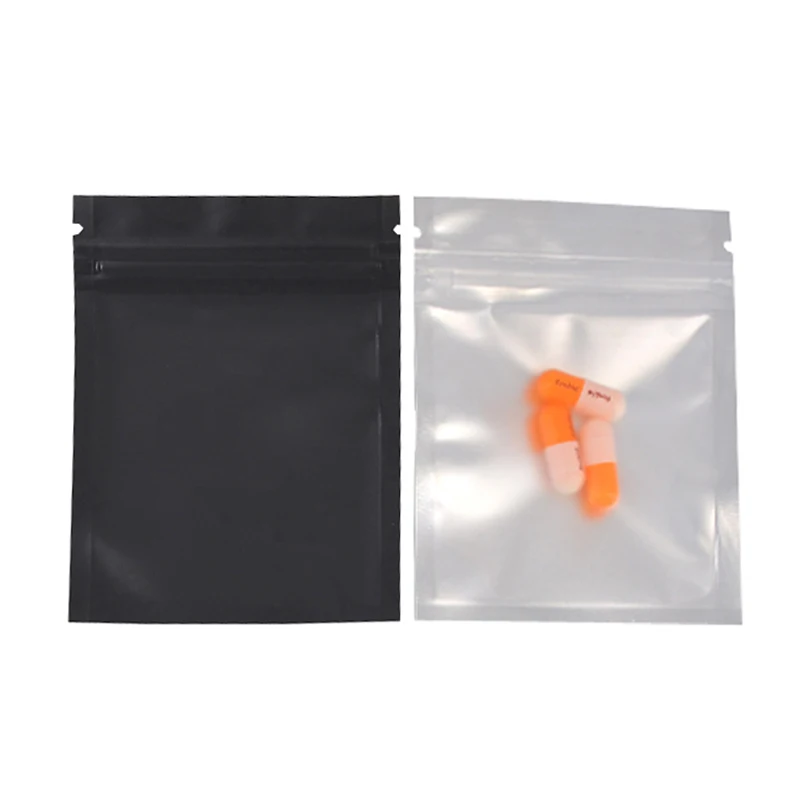 Smell Proof Odorless Matte Mylar Airtight Ziplock Resealable Metallic