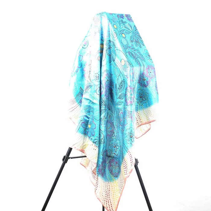 

Custom Printed 100%Pure Mulberry Silk Designer Silk Scarf 90*90
