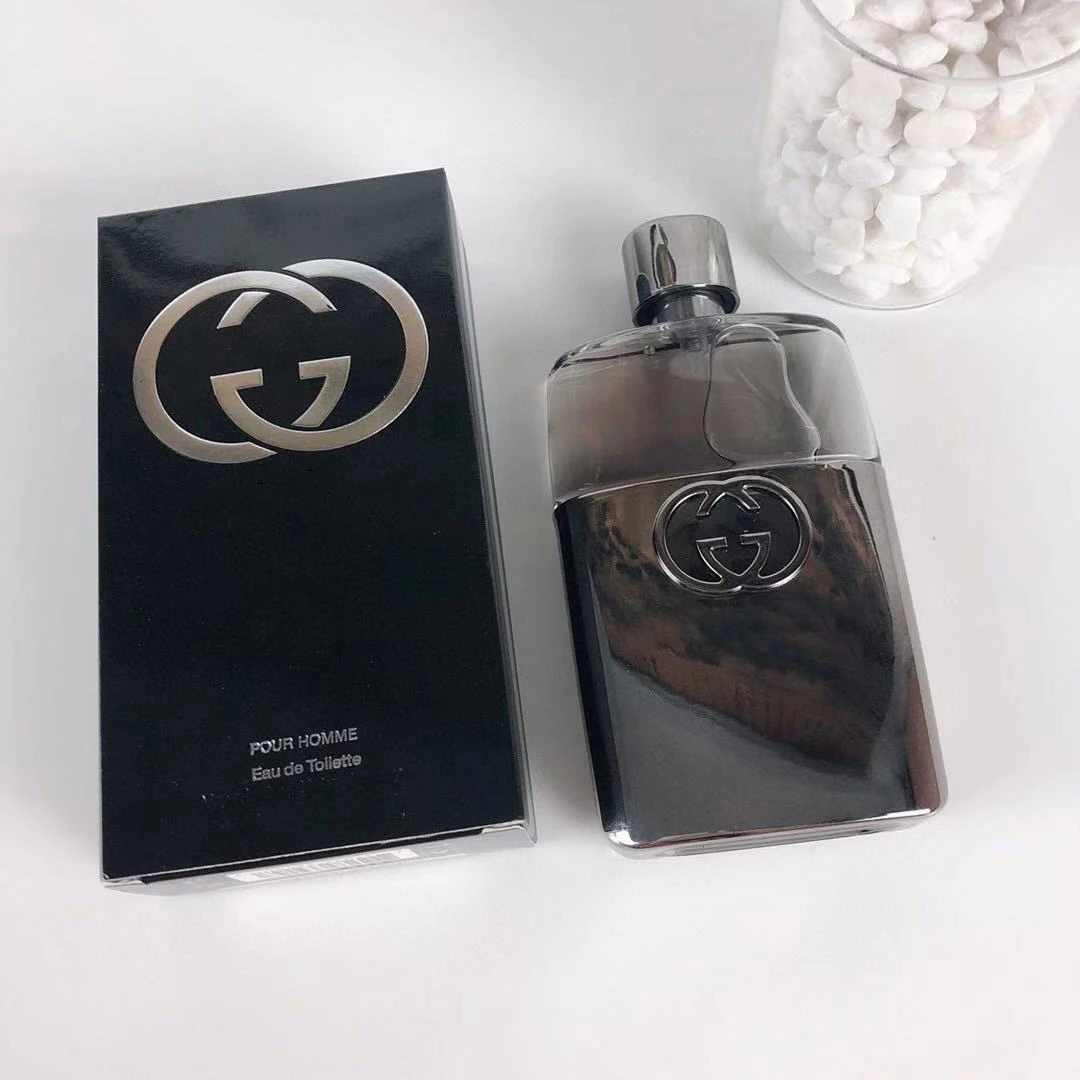 

Black Gulity Perfume 90ML Pour Homme Men Perfume Fragrance Eau De Toilette EDT Long Lasting Smell Cologne Spray Top Quality