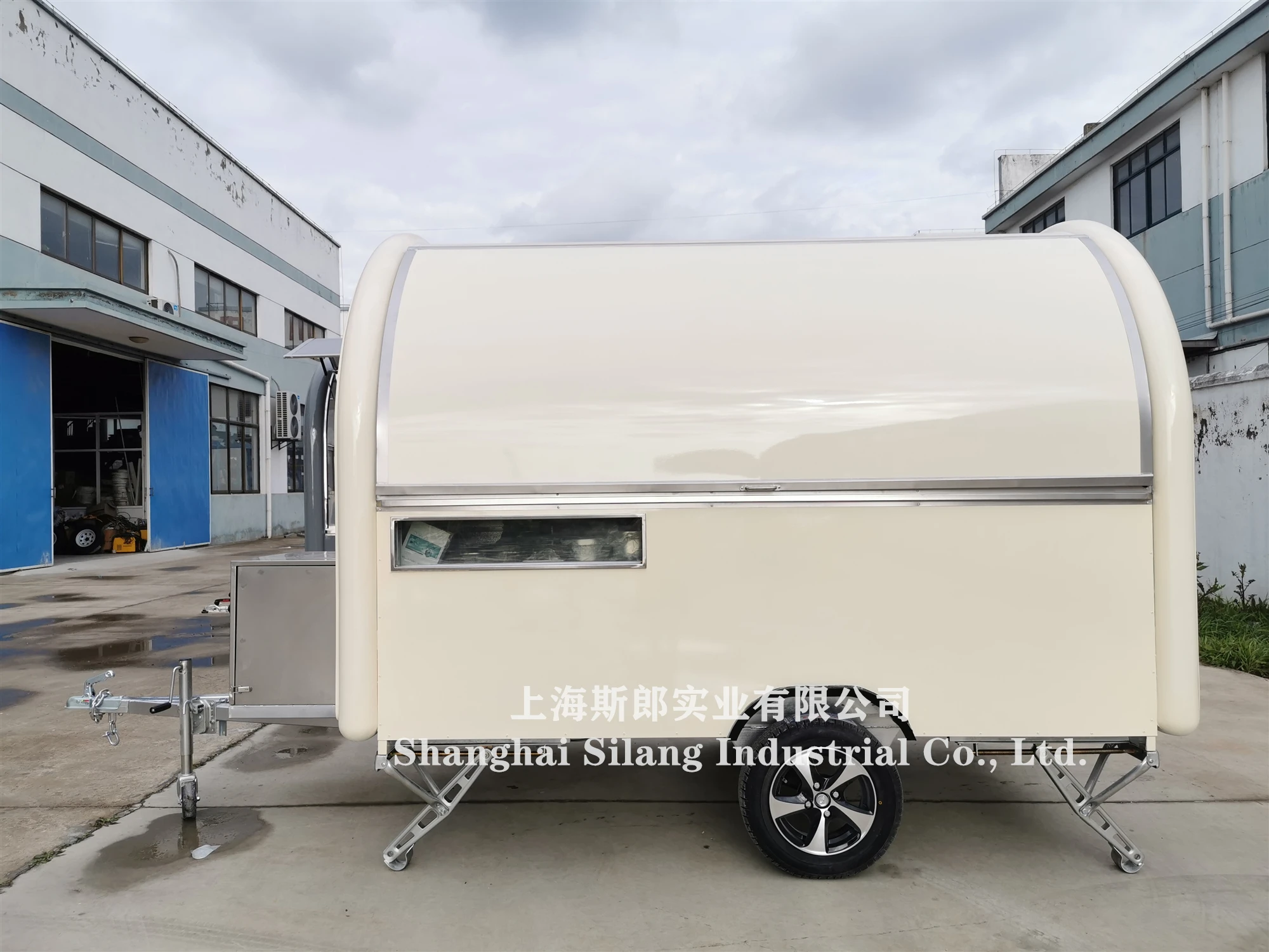 Custom Ice Cream Mobile Cart Coffee Caravan Mobile Kitchen Store Vending Trailer  Food truck supplier