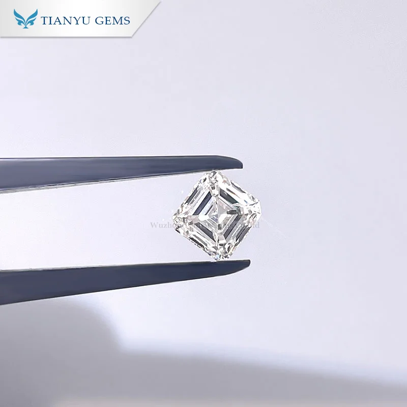 

Tianyu Gems Lab Grown Cvd Loose Diamond 1.06ct I I1 EX Asscher Cut White Diamant