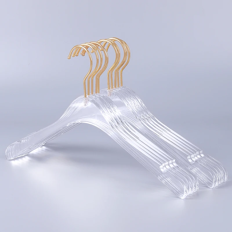 

High Quality Transparent Eco-friendly print logo Acrylic Clothes Hanger, Clear