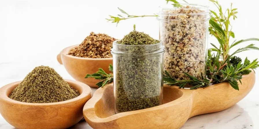 Fresh and dried herbs side by side comparison