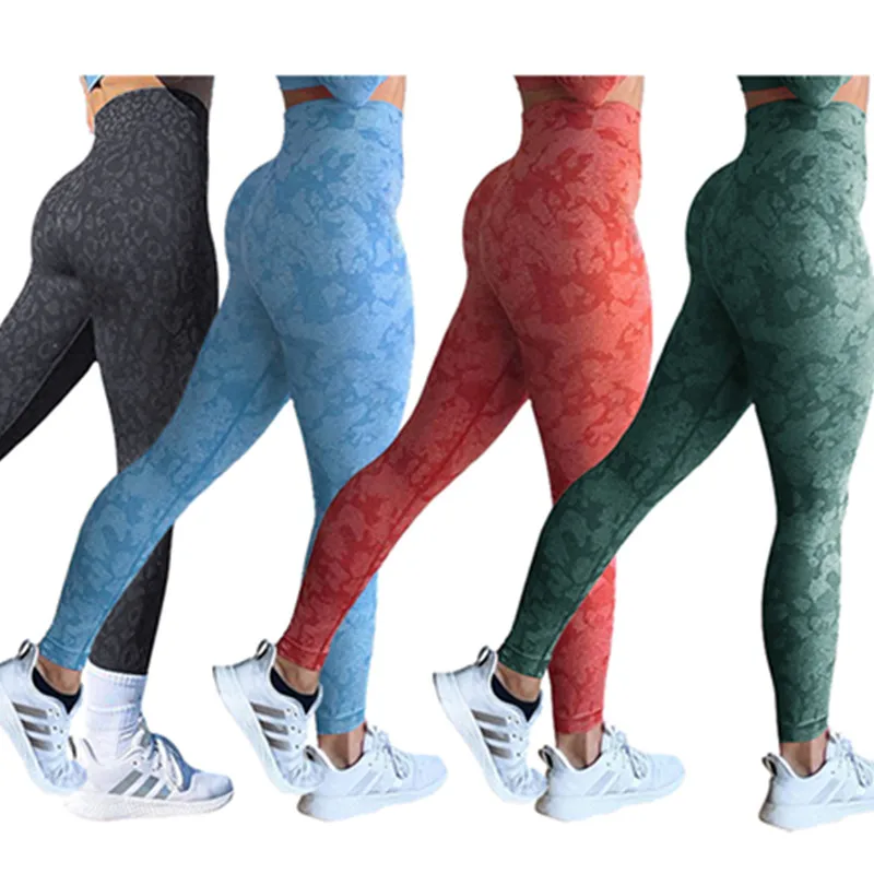 

YJ094 camo animal print Seamless Gym Leggings High Waist Workout Butt Lifting Yoga Pants Fashion Print Yoga Leggings for Women