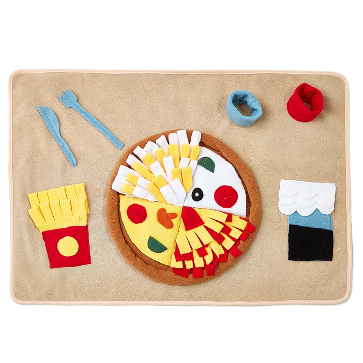 

New Arrival Pet Toys Pizza Chew Feeder Dog Toys, Colorful