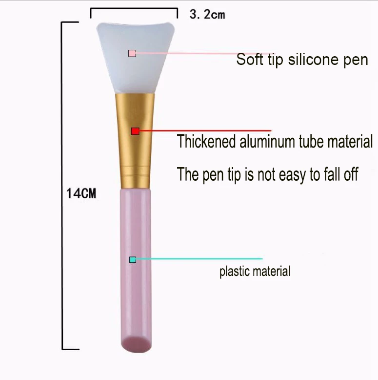 

Factory Direct Sales Custom Facial Silicone Mask Brush Easy Cleaning Facial Beauty Tools for Facial Mask Applicator, Customized color