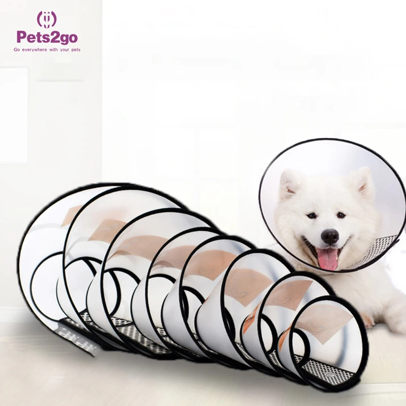 

Adjustable Recovery Pet Collar for Adult Cats and Small Dogs, Plastic Elizabethan Collar with Soft Edge