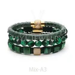 Viya Jewelry Wholesale Luxury Men Bracelet Set Com