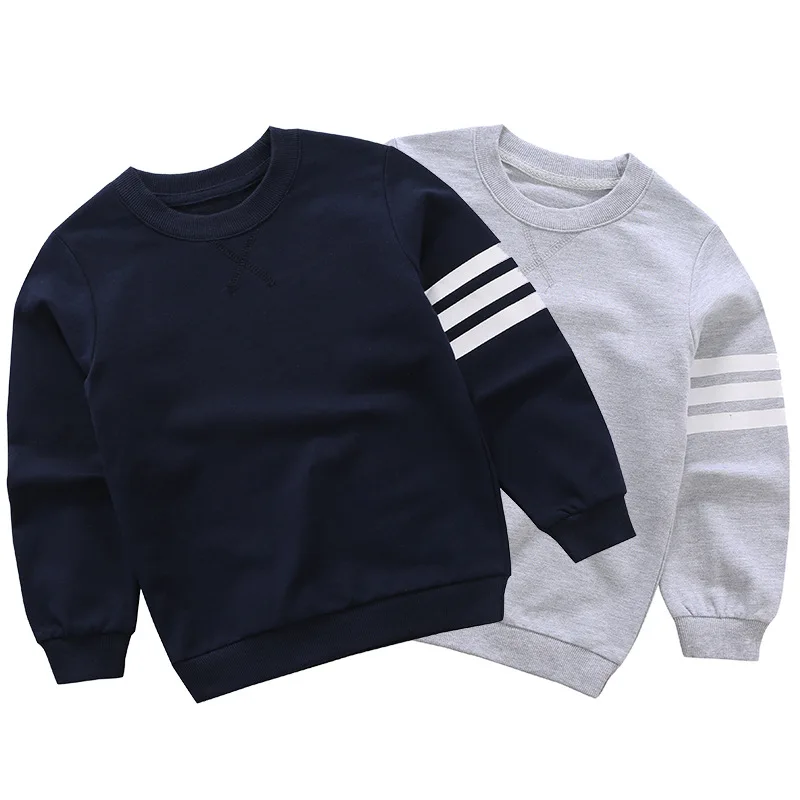 

Hot Wholesale Custom Logo 100%Cotton Solid Plain Long-sleeve Child Clothes