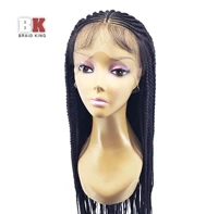 

micro handmade side braiding cornrow lace front hair wig