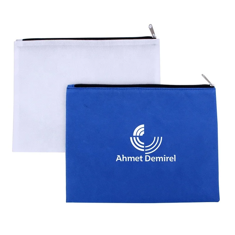 

Colorful Toileltry Travel 75GSM Non-Woven Custom Printed Zipper Pouch