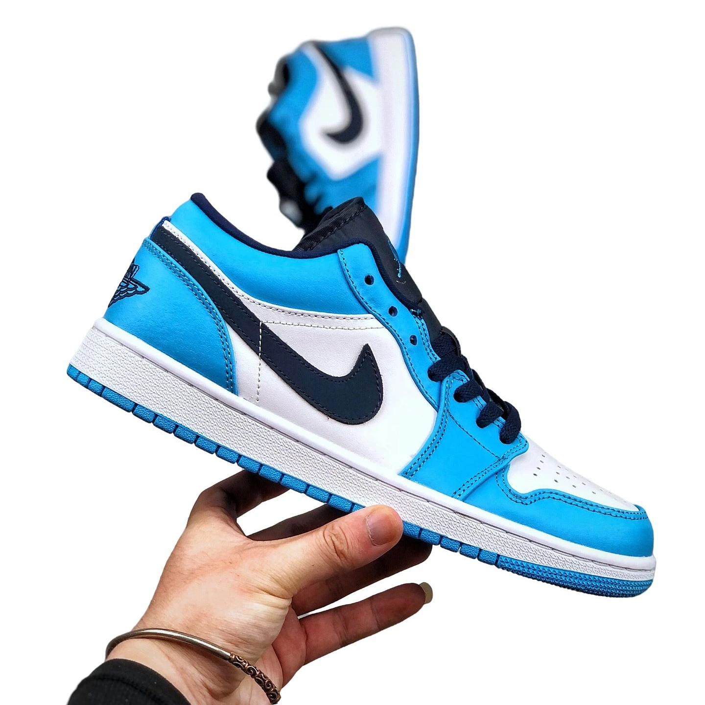 

High Quality Men Popular Walking style Air Jordan 1 Low cut Blue Classic Retro AJ1 Sport Basketball shoes Nike Sneaker